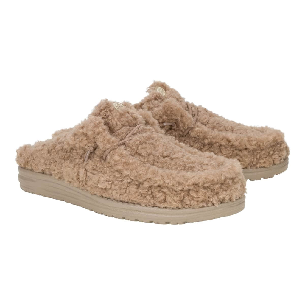 HEYDUDE Wally Slipper, Cozy Timber Wolf, 12