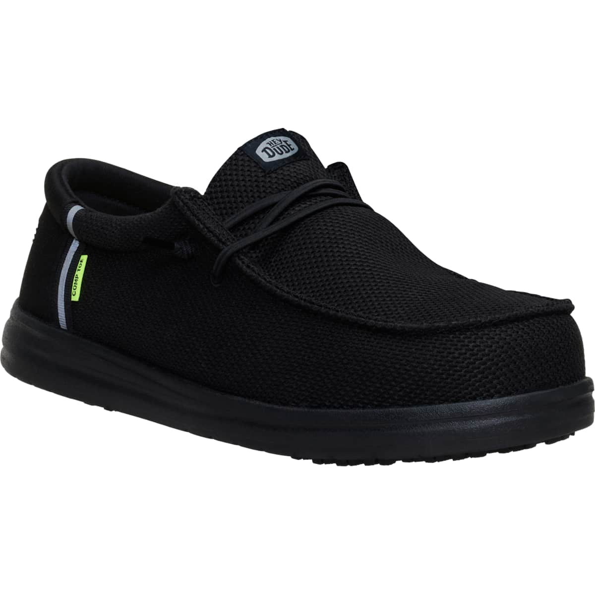 HEYDUDE Men Wally Work Comp Toe, Black, 15