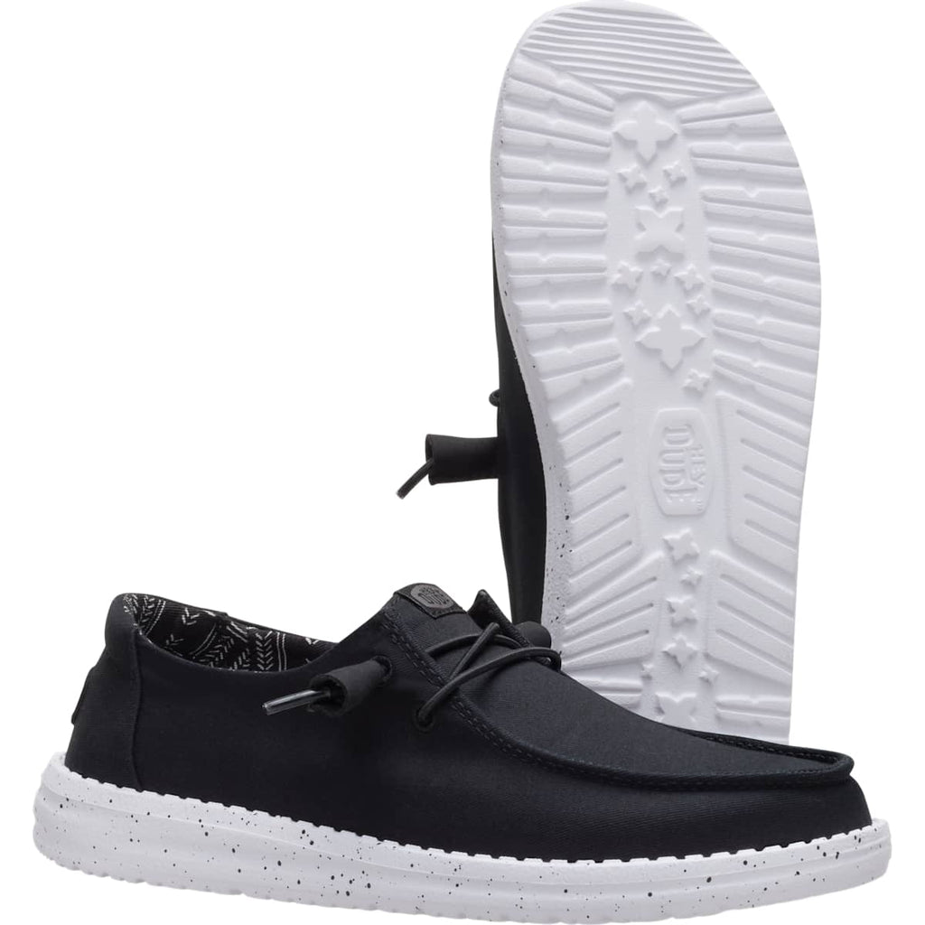 HEYDUDE Women Wendy Stretch Canvas, White, 9
