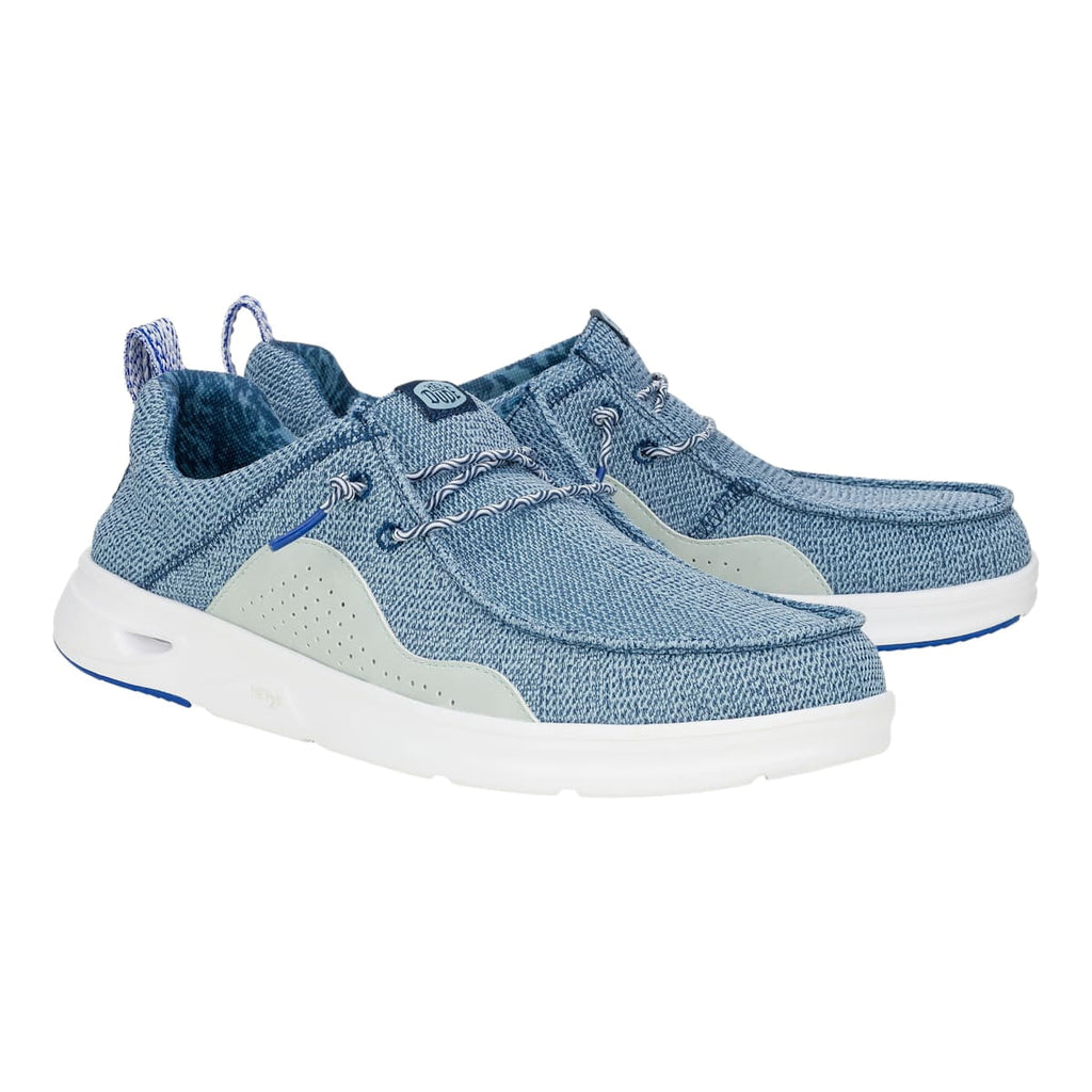 HEYDUDE Men HEYDUDE Mens Wally Hey2O Mesh, Monument Grey/Dawn Blue, 11, Monument Grey/Dawn Blue, 11