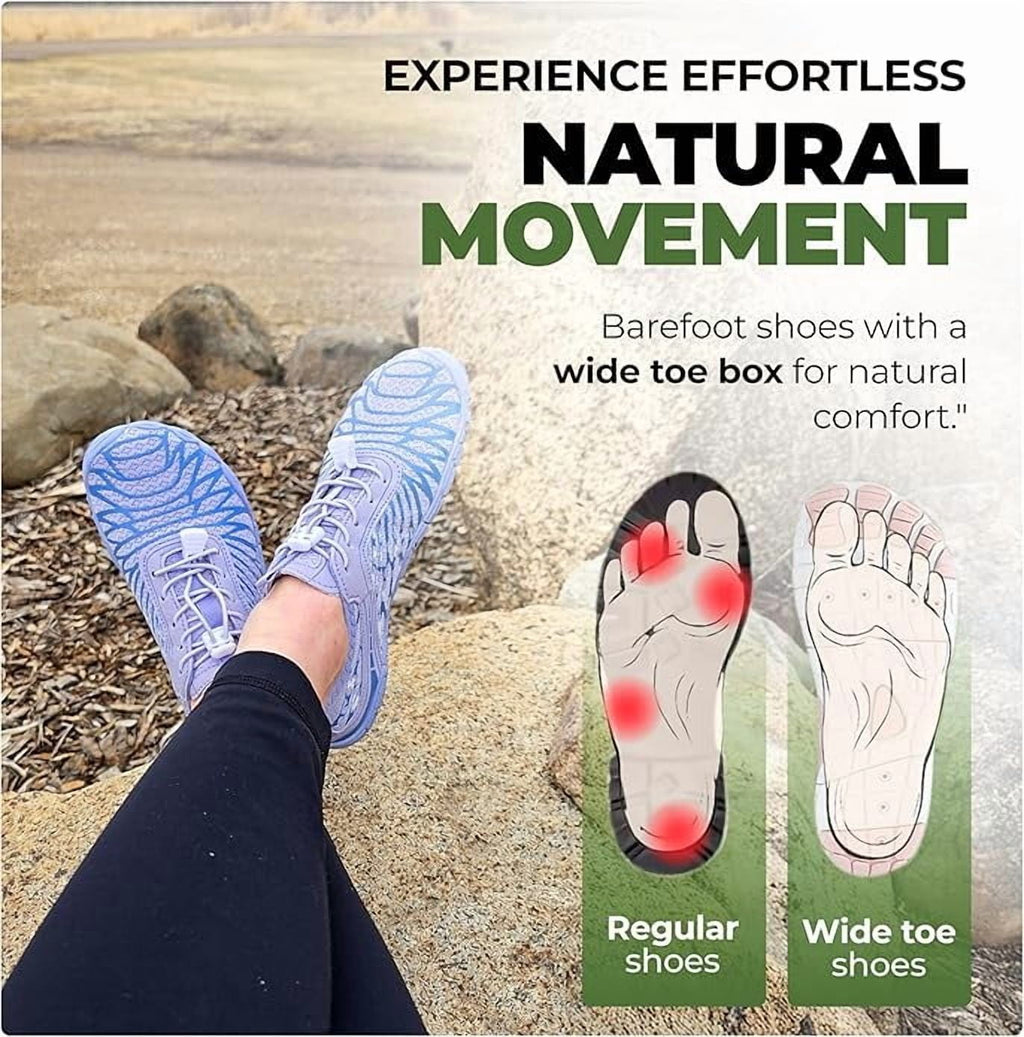 Hike Footwear HF Signature Barefoot Shoes for Women Men | Wide Toe Box | Zero Drop | Minimalist Walking Hiking Shoes | Lightweight Comfortable