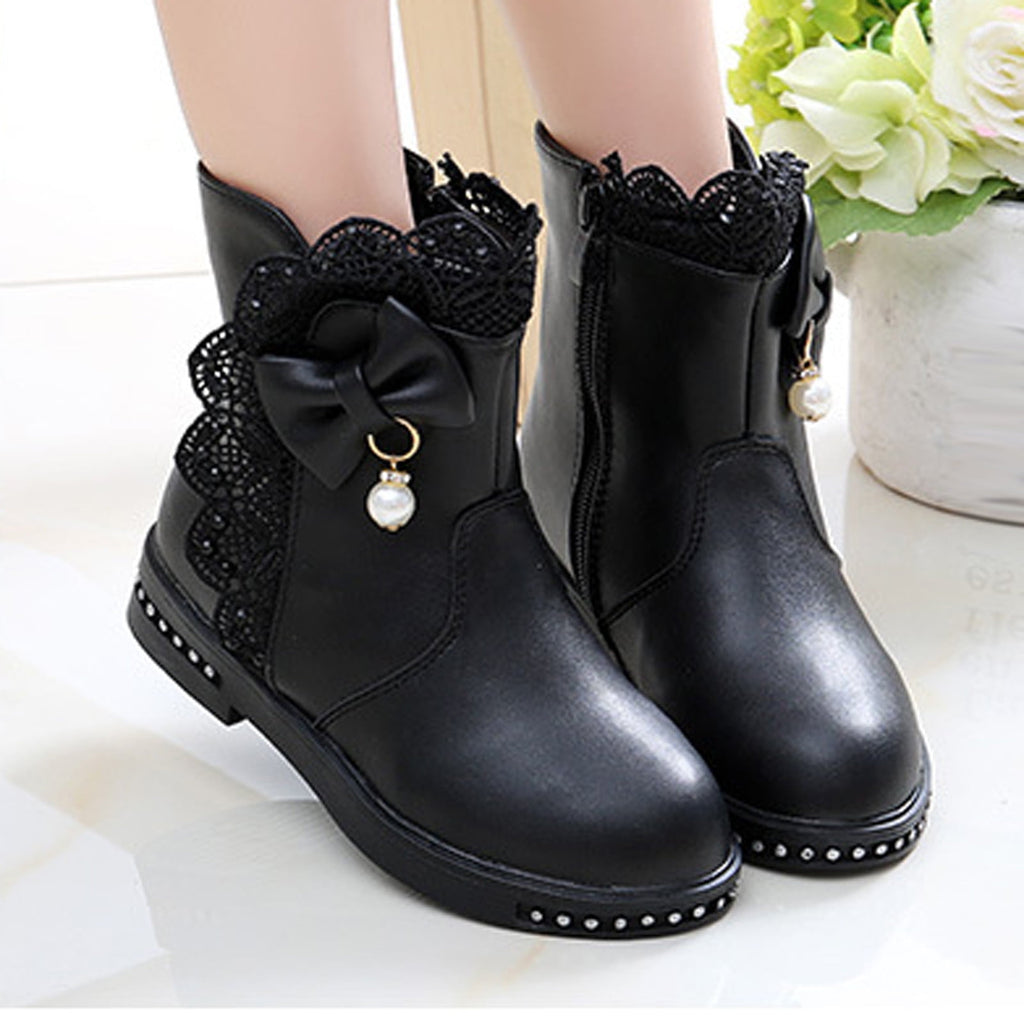 Boots Gift for Girls Boys Girls Side Zipper Ankle Boots(Toddler/Little Kid) Save Big