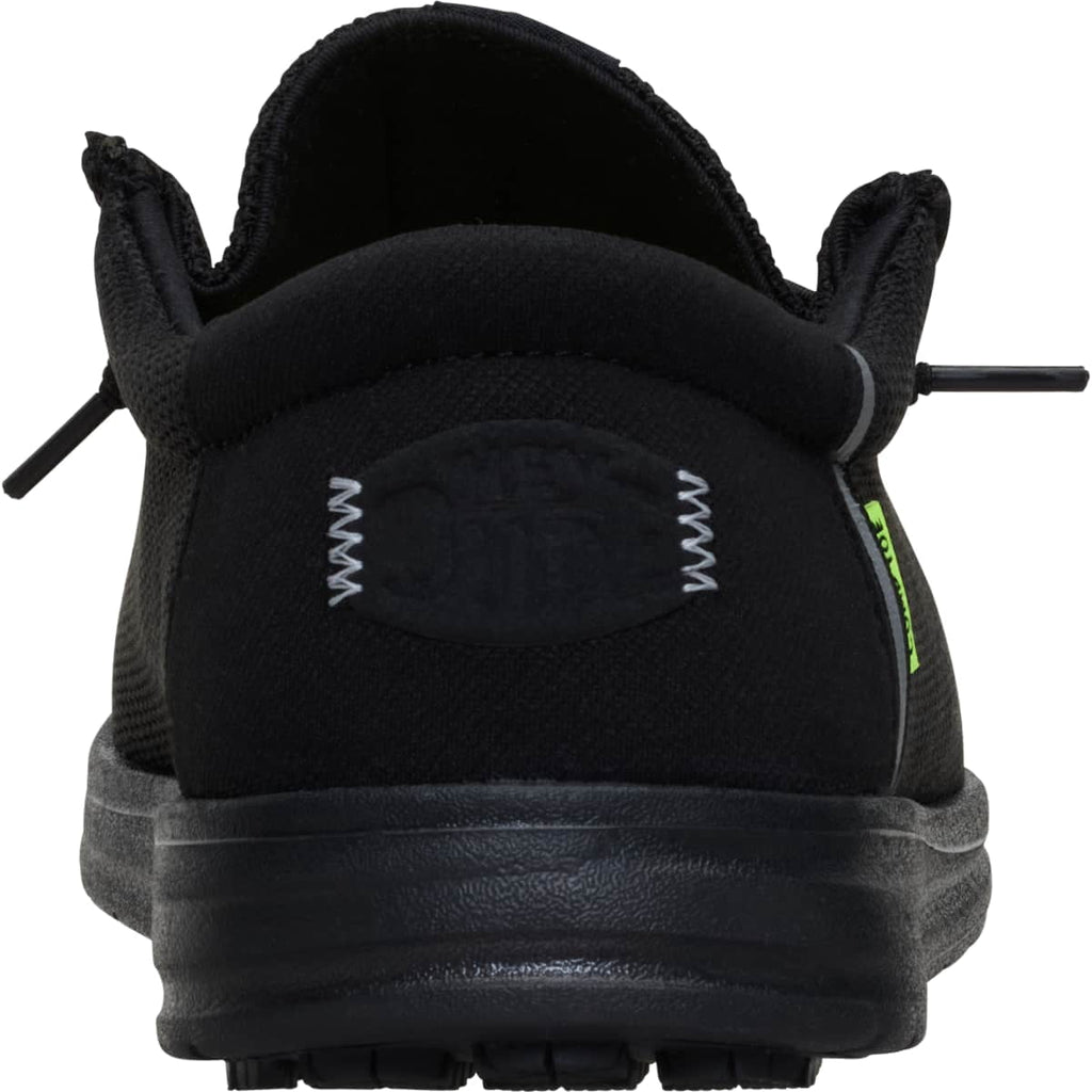 HEYDUDE Men Wally Work Comp Toe, Black, 15