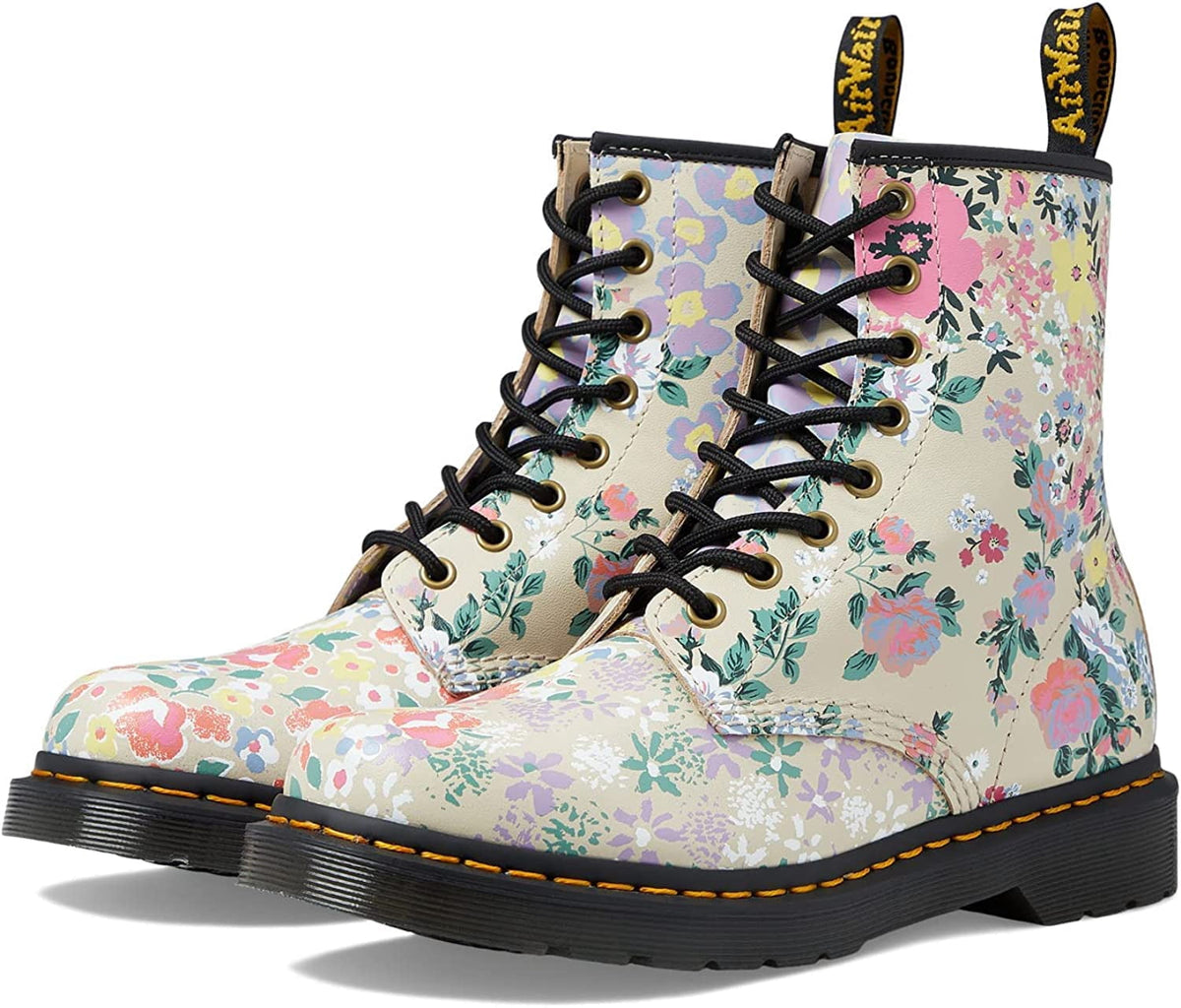 DR. MARTENS 1460 Floral Mash Up Backhand Boots