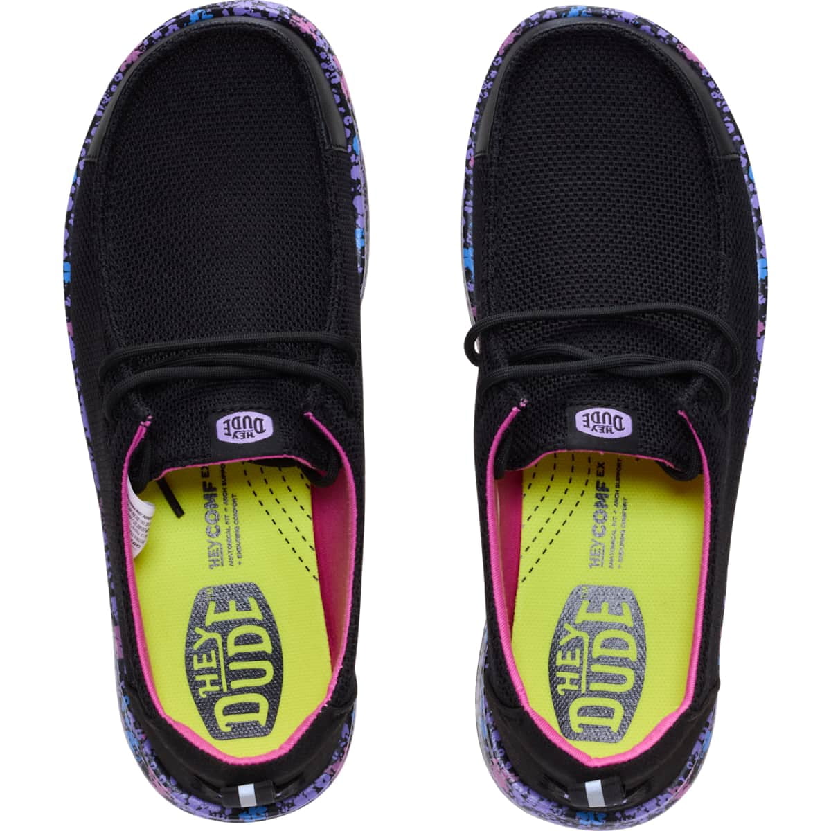 HEYDUDE Women Wendy Work CE Slip Resistant, Black, 8
