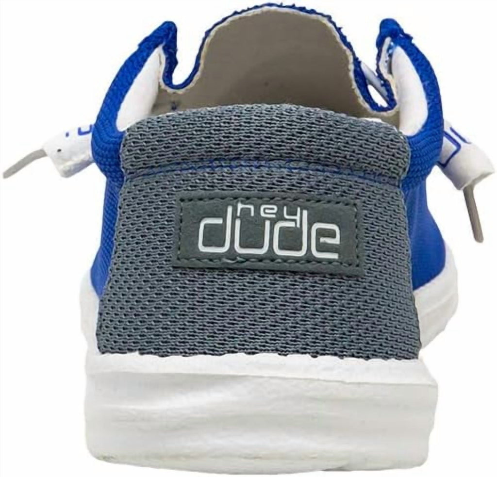Hey Dude Wally Sox Go Blue Shoes