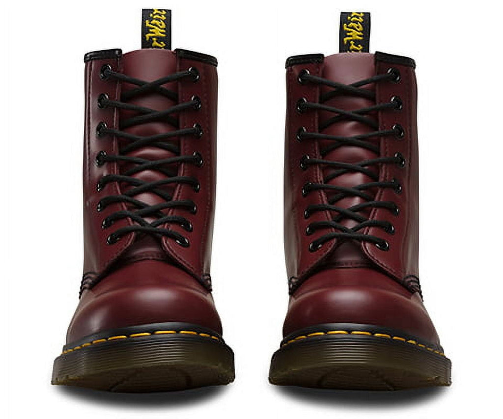 Dr. Martens Unisex 1460Z DMC 8 Lace Up Cherry Red Smooth Leather Boots Shoes Doc