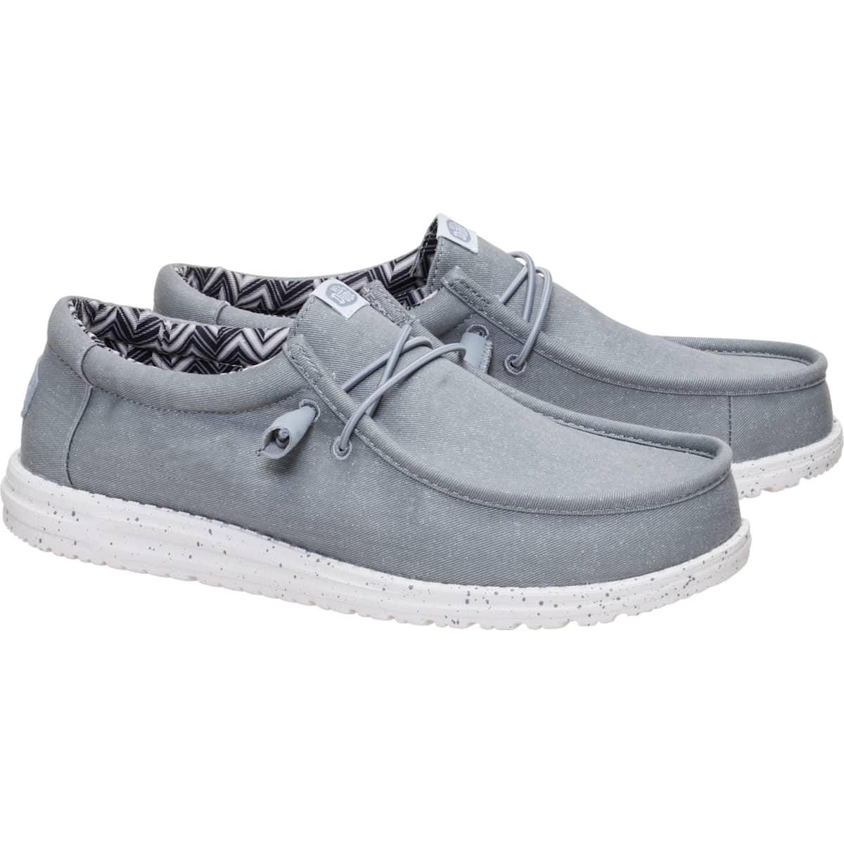 HEYDUDE Men Wally Stretch Canvas, Stone White, 9