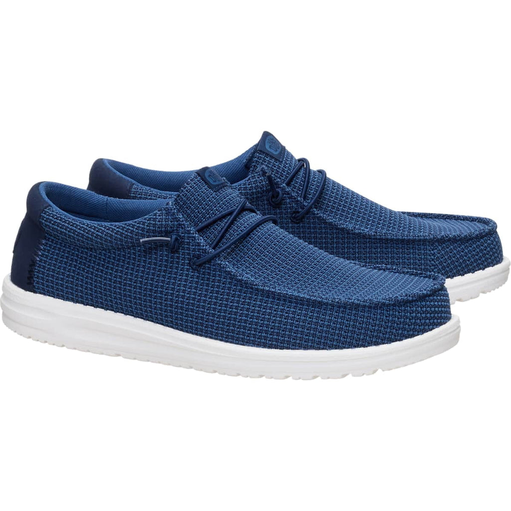 HEYDUDE Men Wally Mesh, Navy, 13