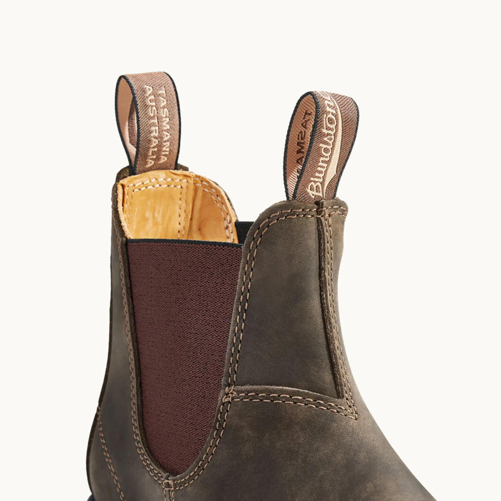 Blundstone 585 Unisex Classic Series Chelsea Boot for Men and Women with Shock Absorption and Premium Water Resistant Leather, Rustic Brown, 7.5 US Men / 9.5 US Women / 6.5 AU - AUTHORIZED DEALER