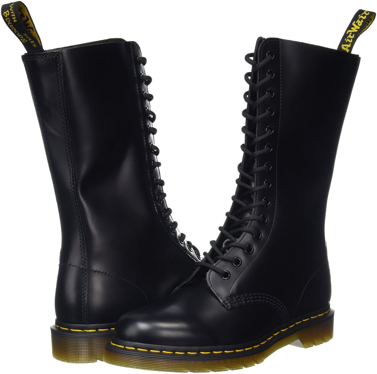 Dr. Martens Unisex 1914 14 Eye Lace Up Genuine Smooth Leather Boots Shoes