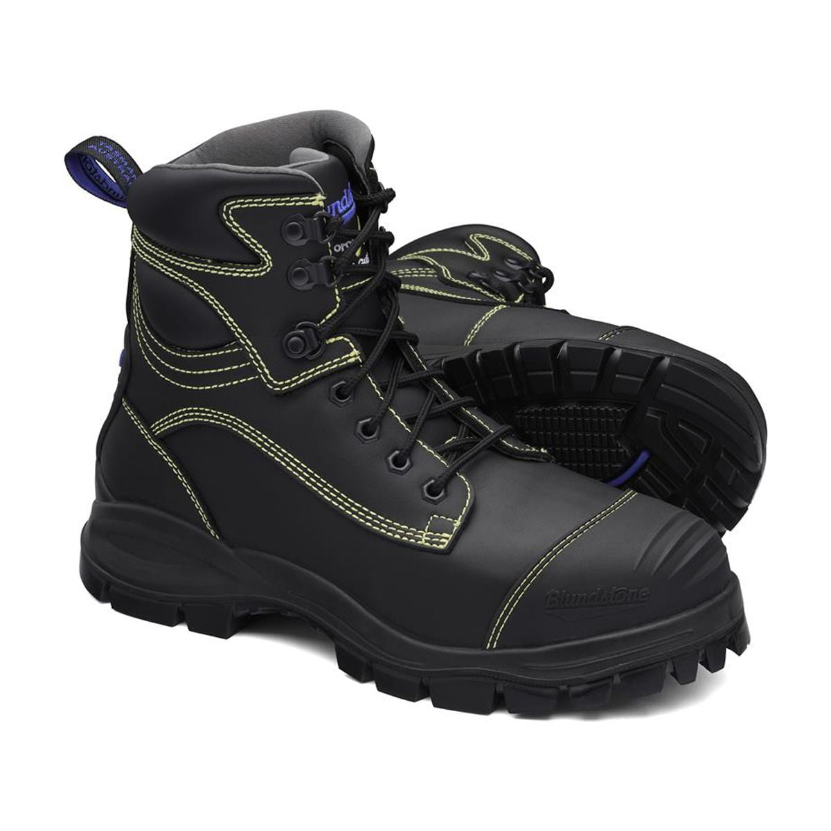 Blundstone Steel Toe Lace Up, Water & Puncture Resistant, Black,US size 11