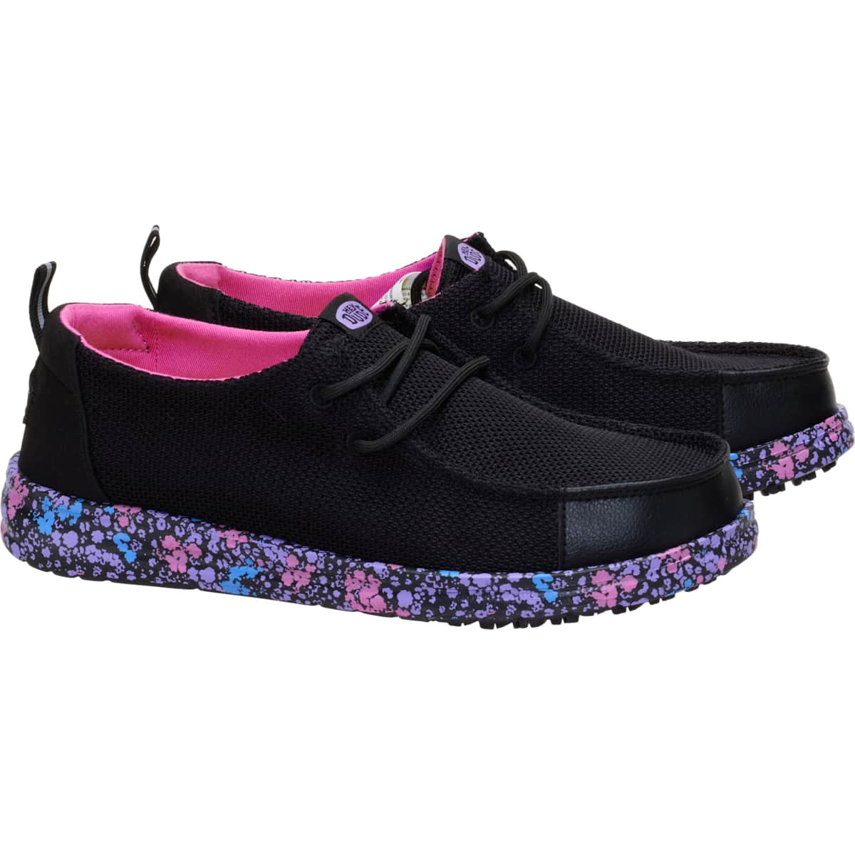 HEYDUDE Women Wendy Work CE Slip Resistant, Black, 8