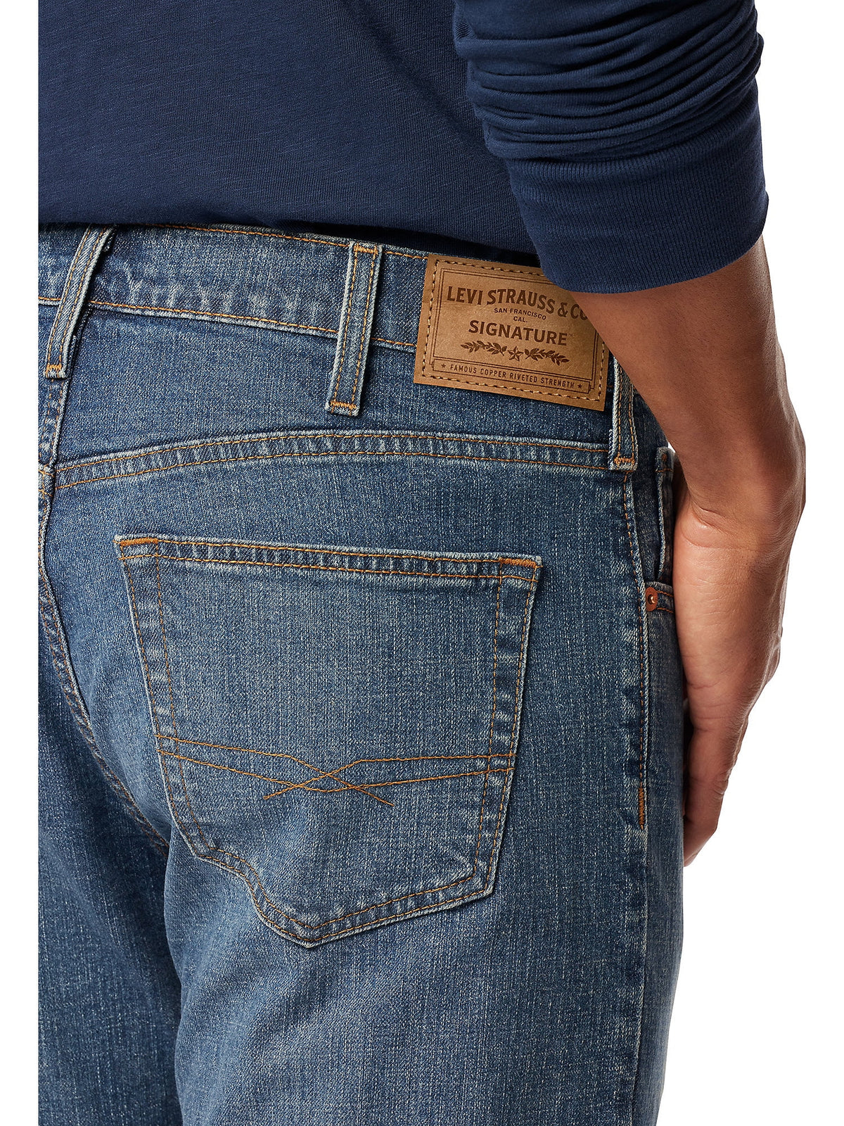 Levi Strauss Signature Men's and Big and Tall Bootcut Jeans