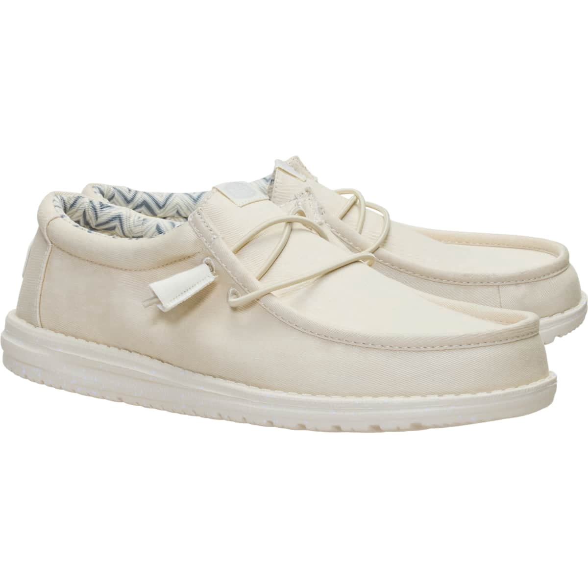 HEYDUDE Men Wally Stretch Canvas, Light Grey, 8