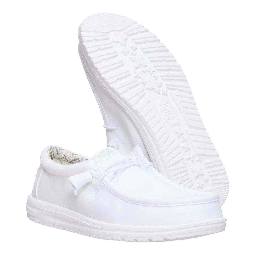 HEYDUDE Men Wally Stretch Canvas, Stone White, 9