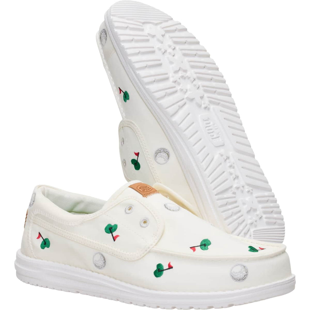HEYDUDE Men Wally Cru Embroidered, Green/Multi, 11