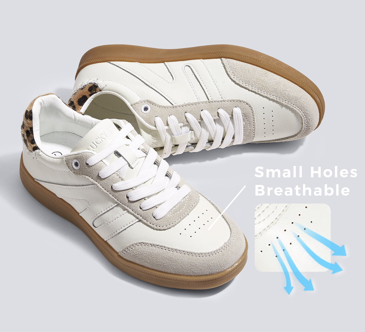 LUCKY STEP Womens Classic Retro Gum Sole Fashion Sneakers Anti Slip Casual Shoes,Dark Brown