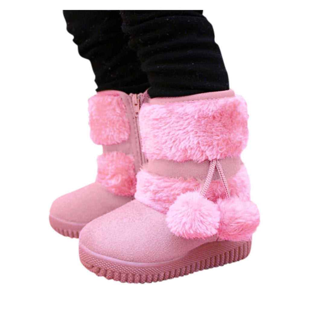 Girls Boots Christmas Gift Boys Girls Winter Boots Waterproof Lightweight Kid Snow Boots Outdoor for 15 Months-12 Years (Toddler/Little Kid/Big Kid) Save Big