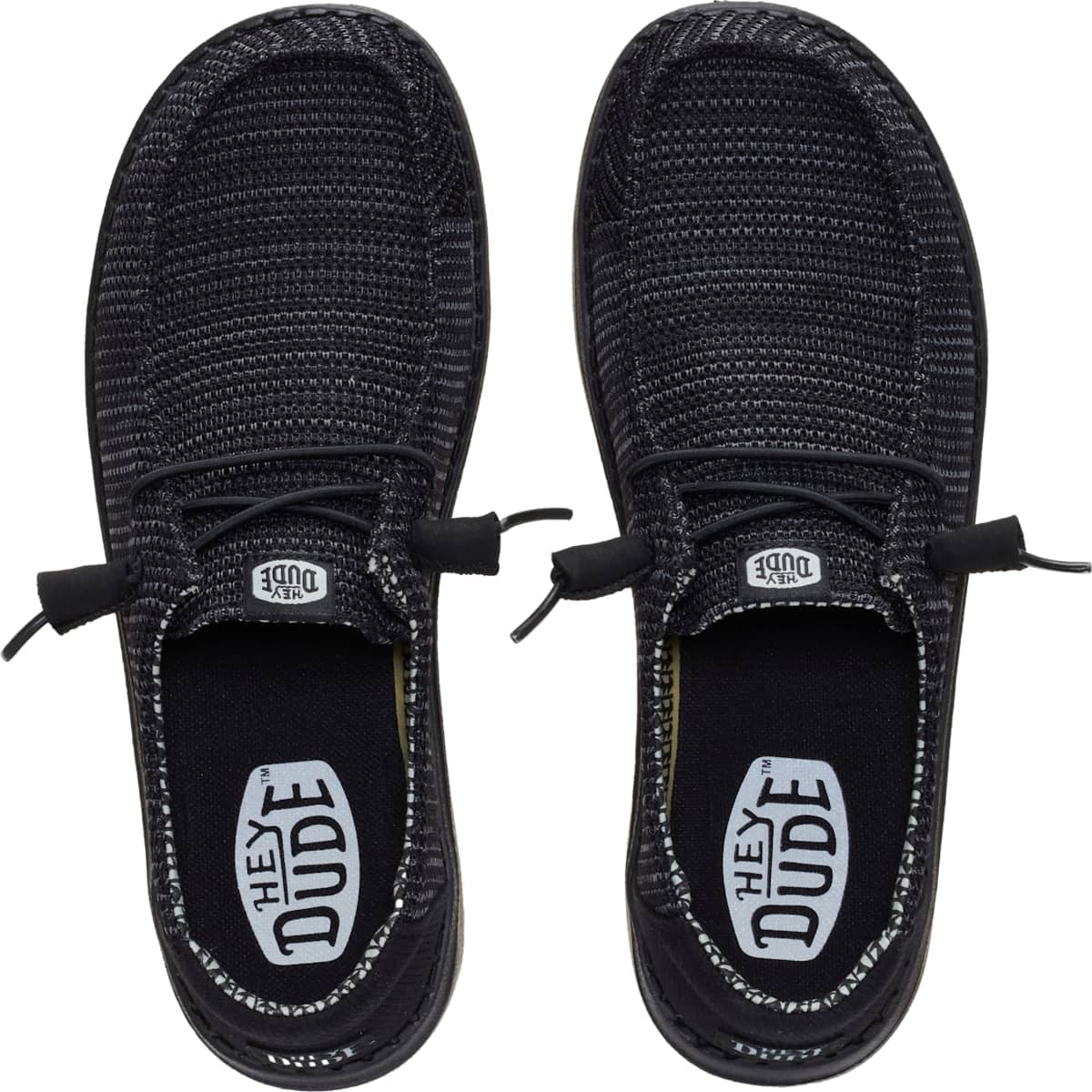 HEYDUDE Wendy Stretch Sox Wide, Light Grey, 8