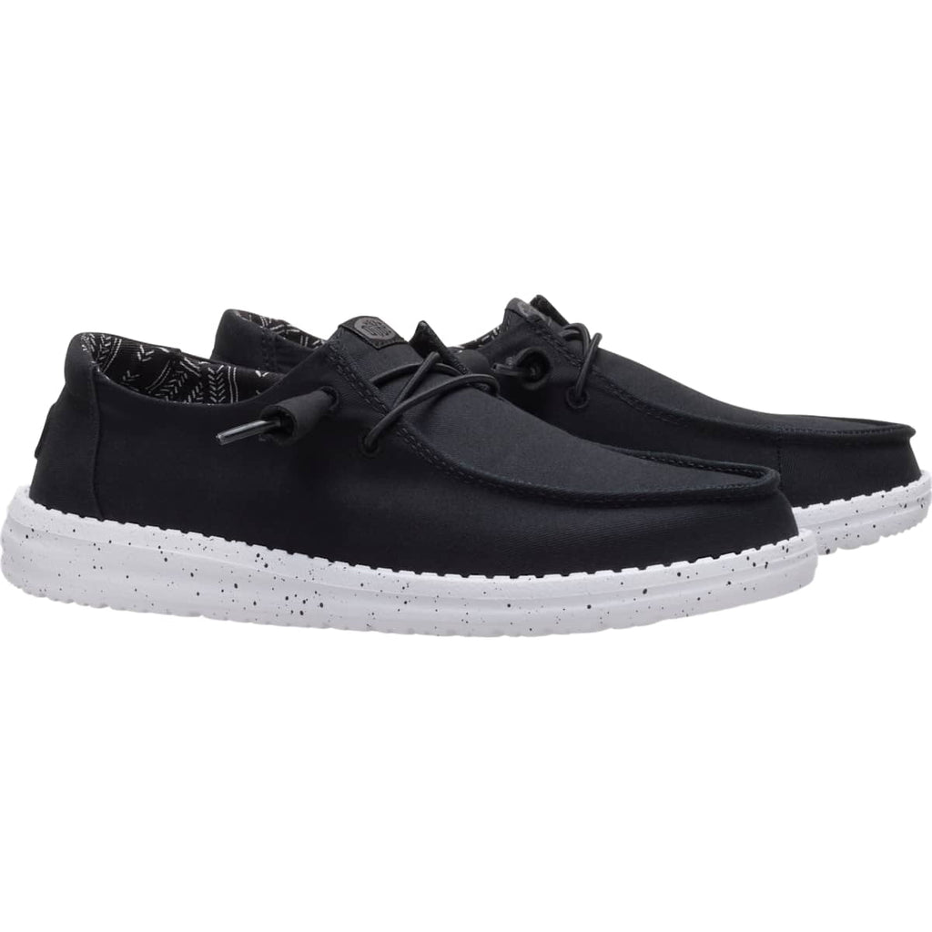HEYDUDE Women Wendy Stretch Canvas, White, 12