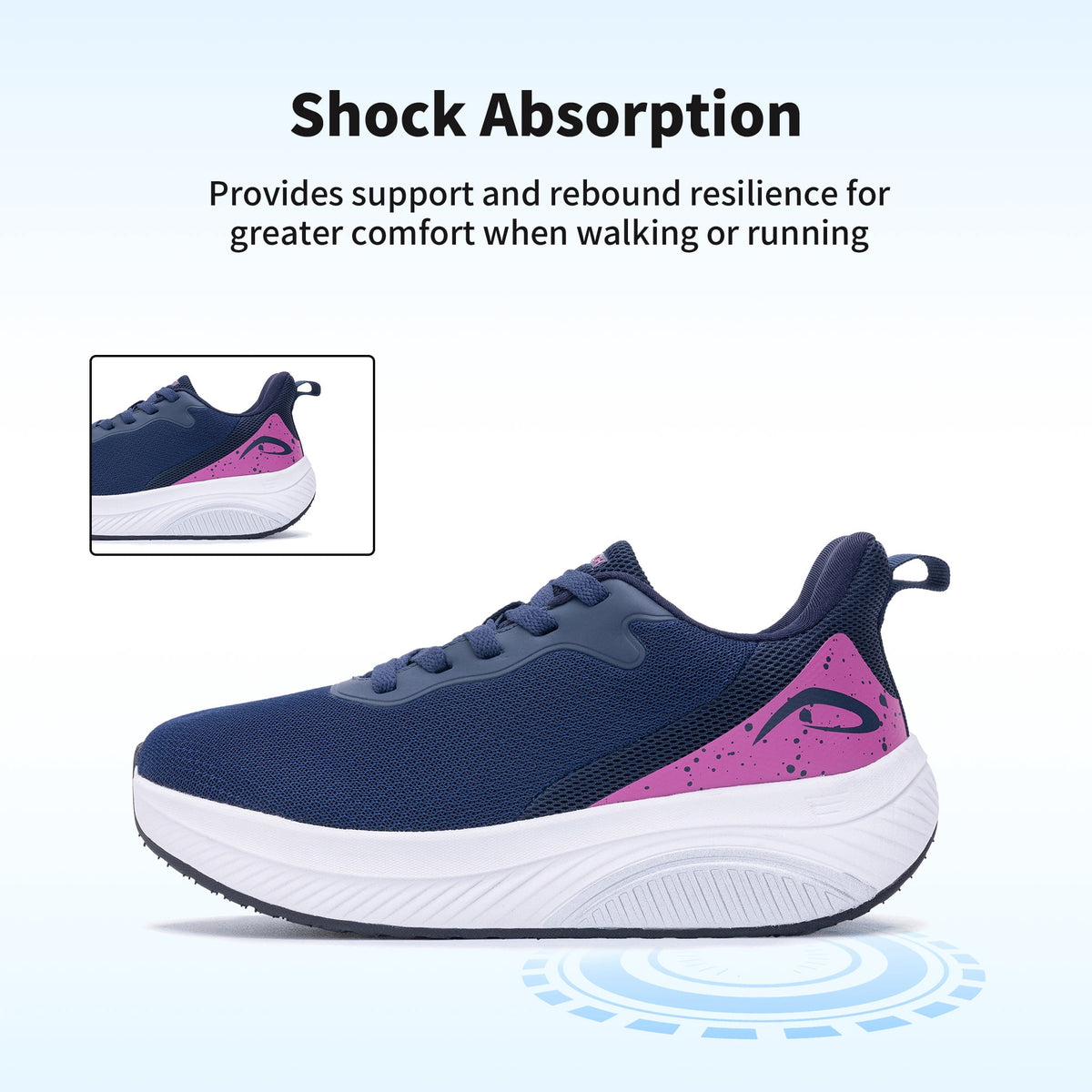 FefiYo Plantar Fasciitis Walking Sneakers, Wide Toe Box with Arch and Orthotic Support Grey US 10