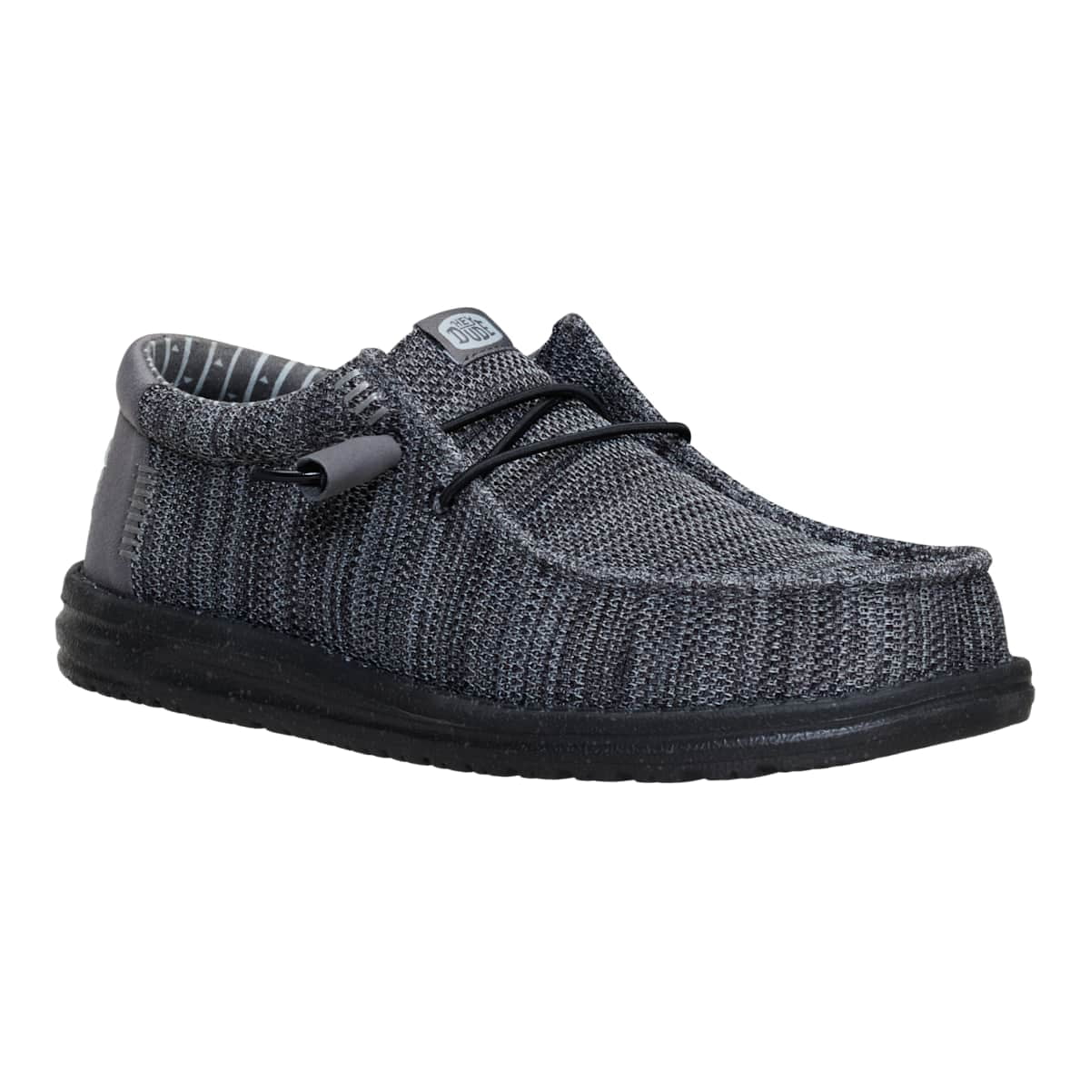 HEYDUDE Wally Stretch Sox, Granite Grey/Black, 10