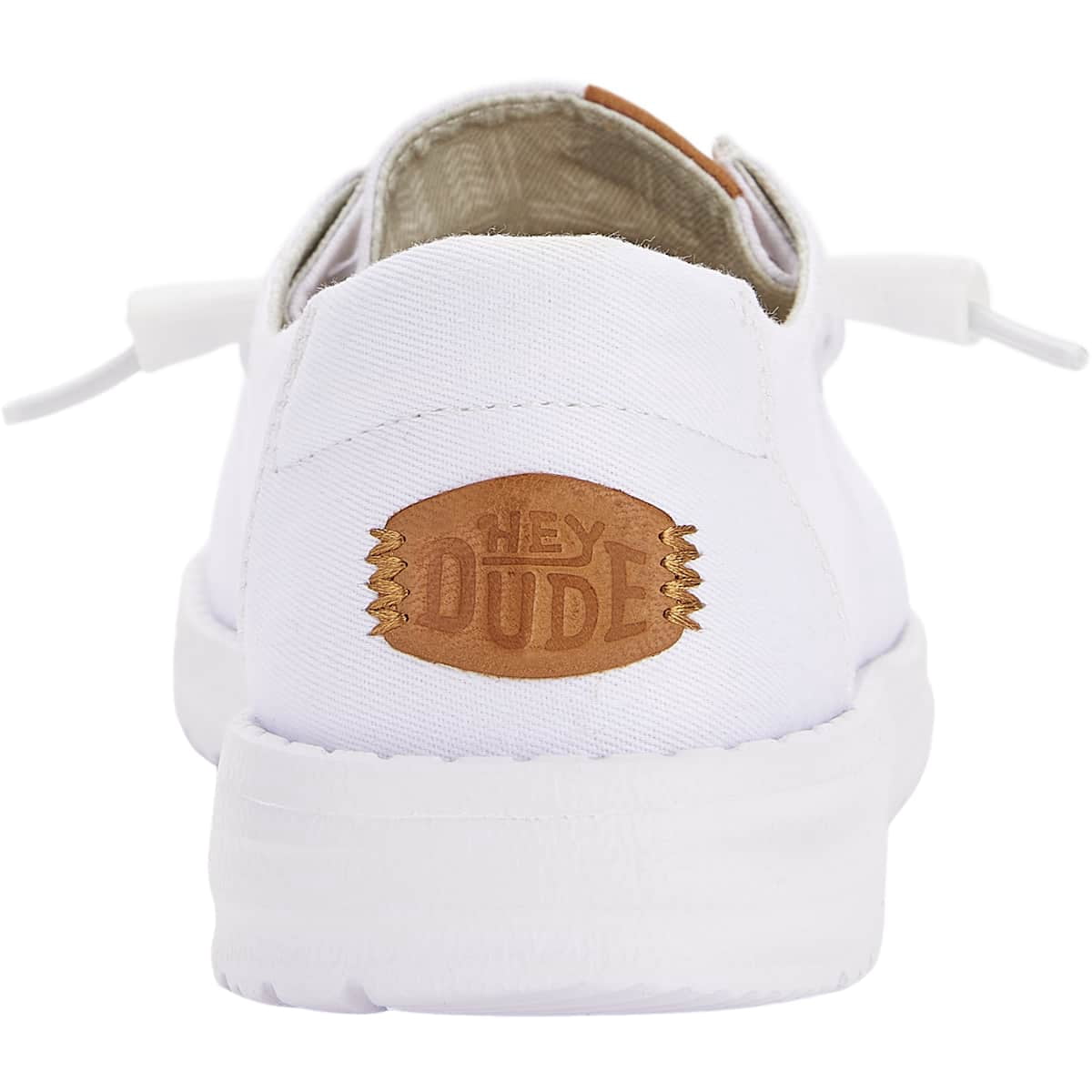 HEYDUDE Women Wendy Stretch Canvas, White, 9