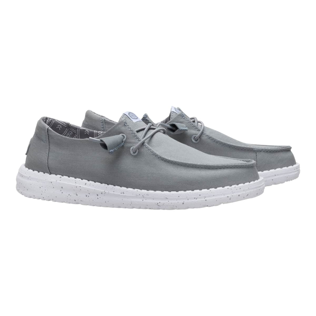 HEYDUDE Women Wendy Stretch Canvas, White, 12