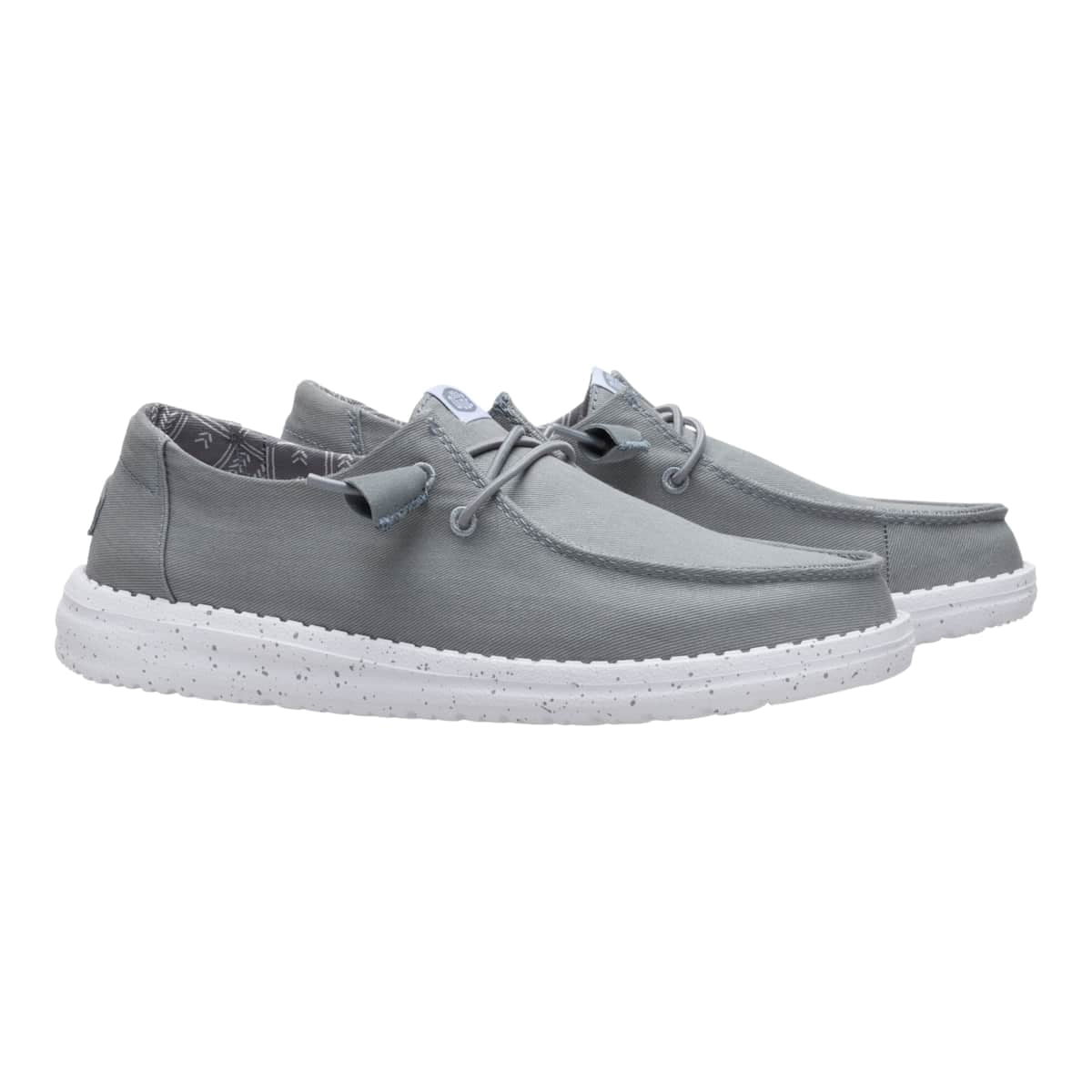 HEYDUDE Women Wendy Stretch Canvas, White, 9