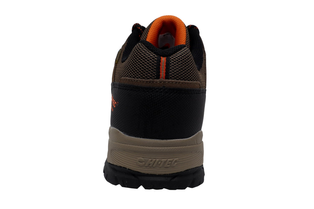 Hi-Tec Men's Ridge Low Wp Brown Ankle-High Leather Hiking Shoe - 9M