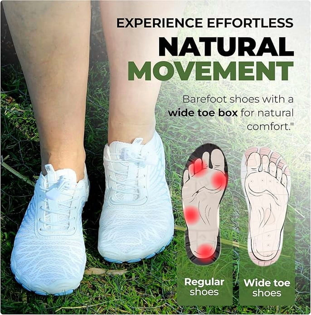 Hike Footwear Lazuli Pro Barefoot Walking Shoes for Women & Men, Wide Toe Box, Zero Drop, Unisex Hiking, Gym & Everyday Shoes