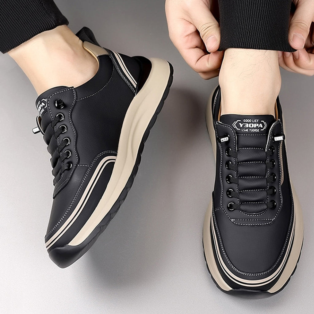EaseDay Men's Walking Shoes Casual Sneakers Lightweight Breathable Lace Up Shoes for Men Comfortable Everyday Running Travel Beach and Outdoor Wear
