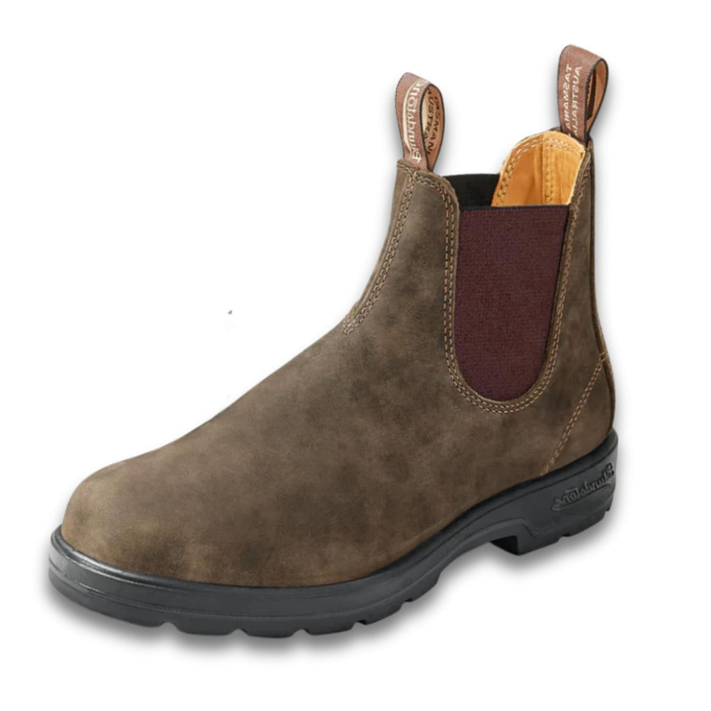 Blundstone 585 Unisex Classic Series Chelsea Boot for Men and Women with Shock Absorption and Premium Water Resistant Leather, Rustic Brown, 7.5 US Men / 9.5 US Women / 6.5 AU - AUTHORIZED DEALER
