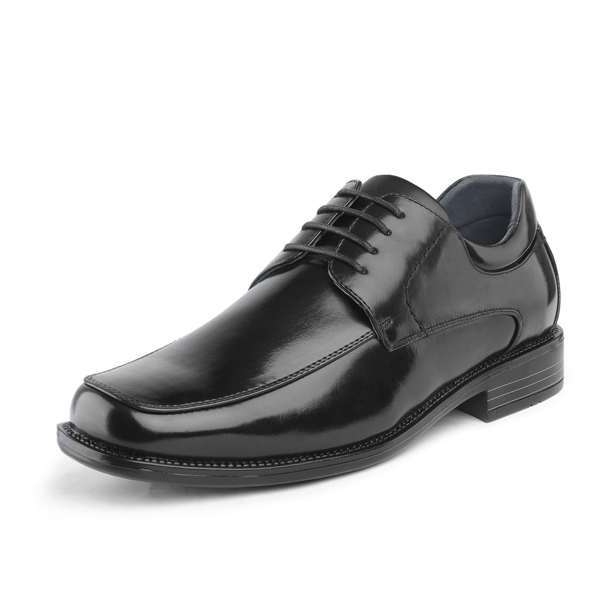 Bruno Marc Men's Oxfords Shoes Classic Square Toe Leather Shoes For Men Lace up Dress Shoes GOLDMAN-01 DARK/BROWN Size 15