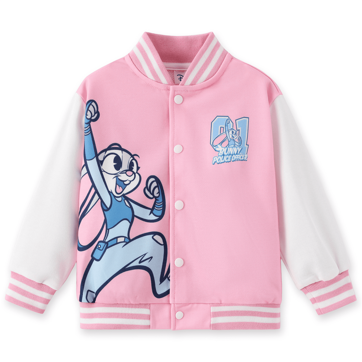 Disney Girls Bomber Jacket Minnie Mouse Colorblock Varsity Lightweight Sweatshirts Gift Fall Spring Sizes 3-10