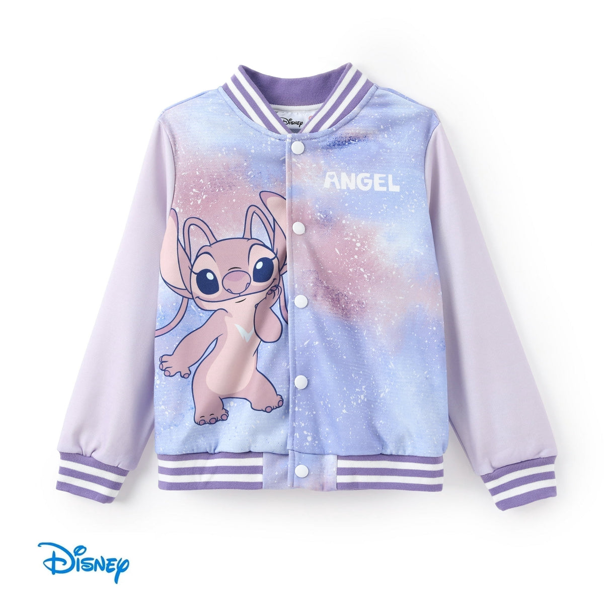 Disney Girls Bomber Jacket Minnie Mouse Colorblock Varsity Lightweight Sweatshirts Gift Fall Spring Sizes 3-10
