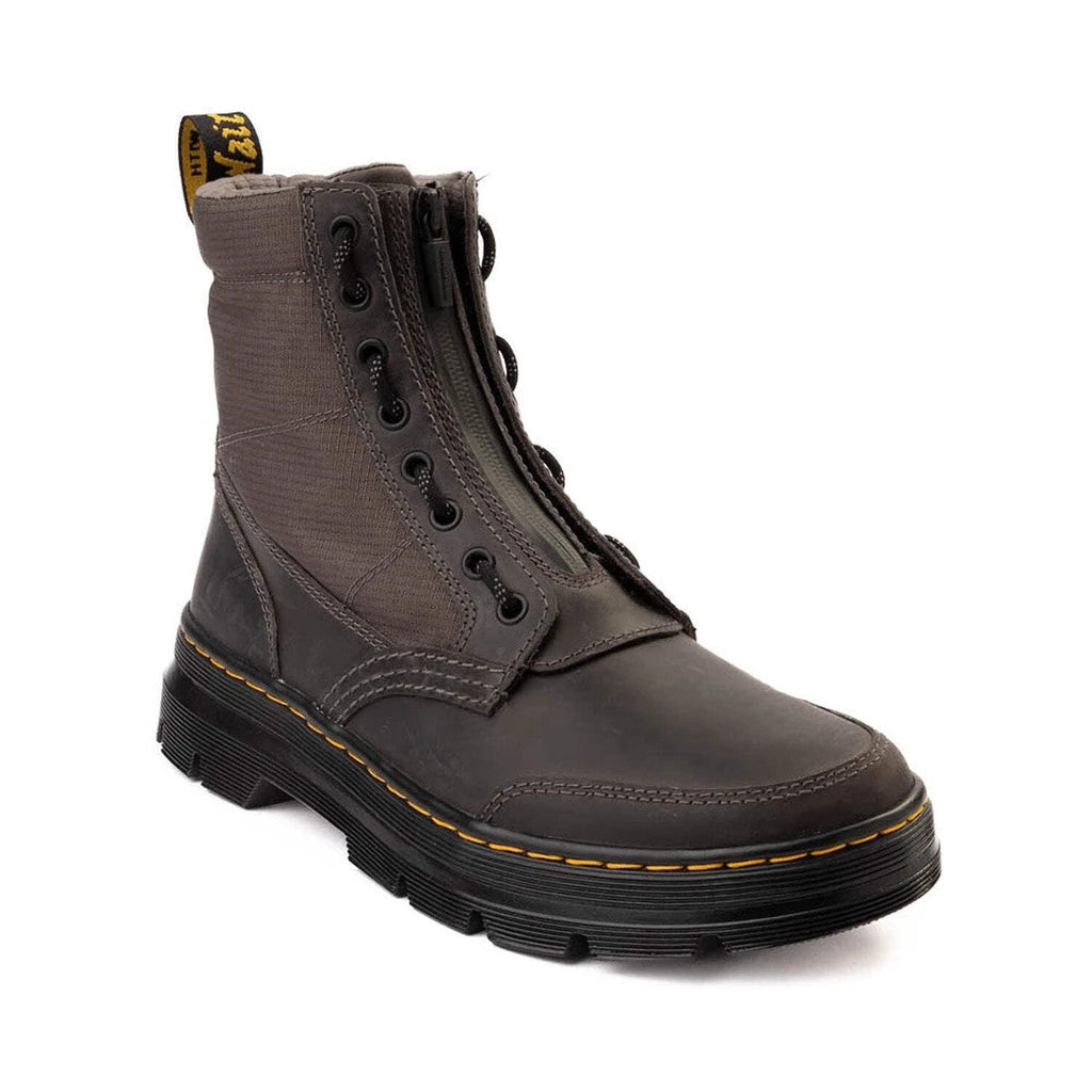 Dr. Martens Combs Jungle R32107029 Boots Men's 8 Gunmetal Leather Ankle JOBB1552
