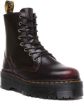 Dr Martens Jadon Women's Cherry 8 Eyelet Chunky Sole Leather Platform Ankle Boot Size 8.5