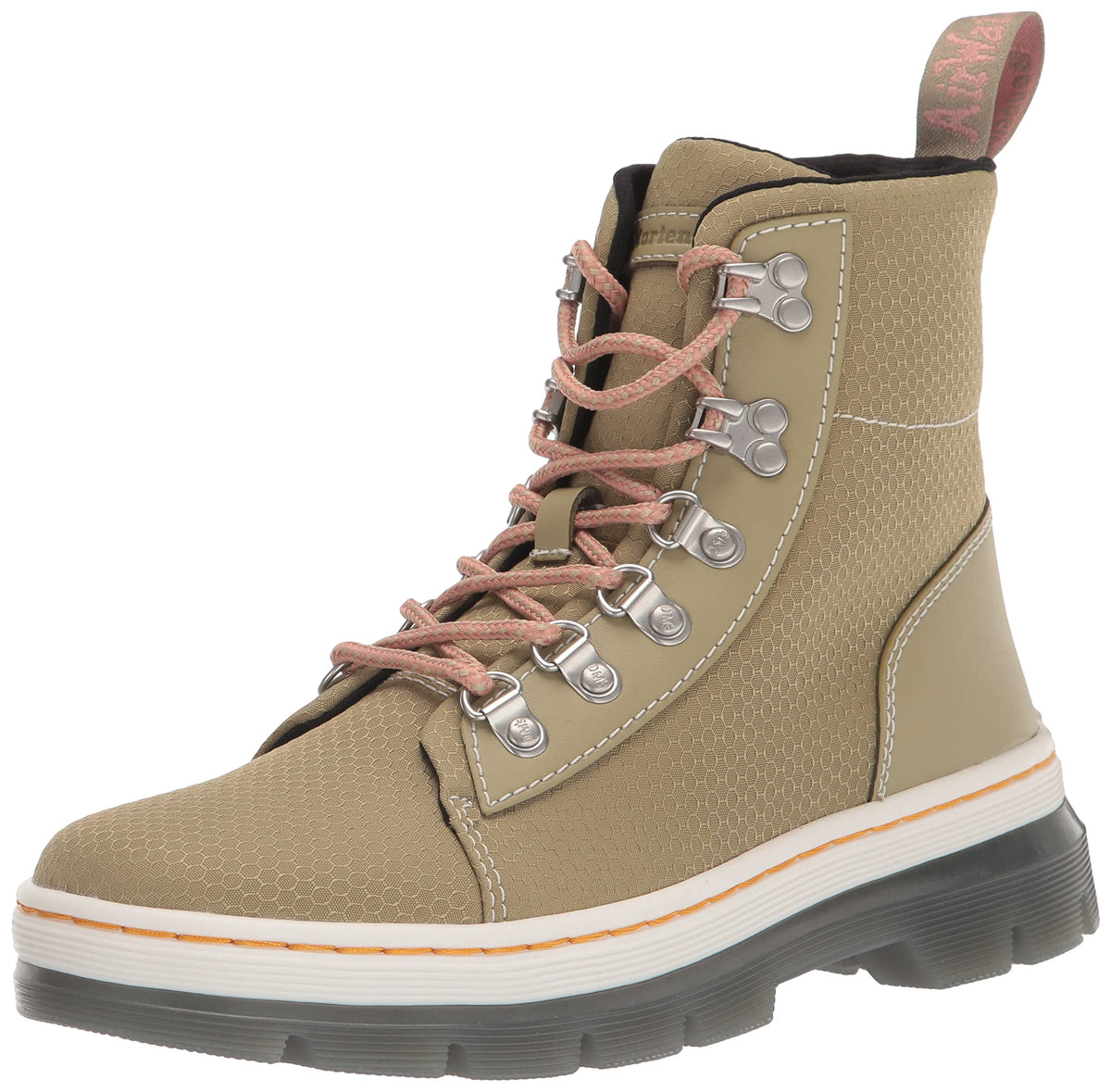 Dr. Martens Women's Combs W Fashion Boot, Vintage Taupe Poly Twill, 9