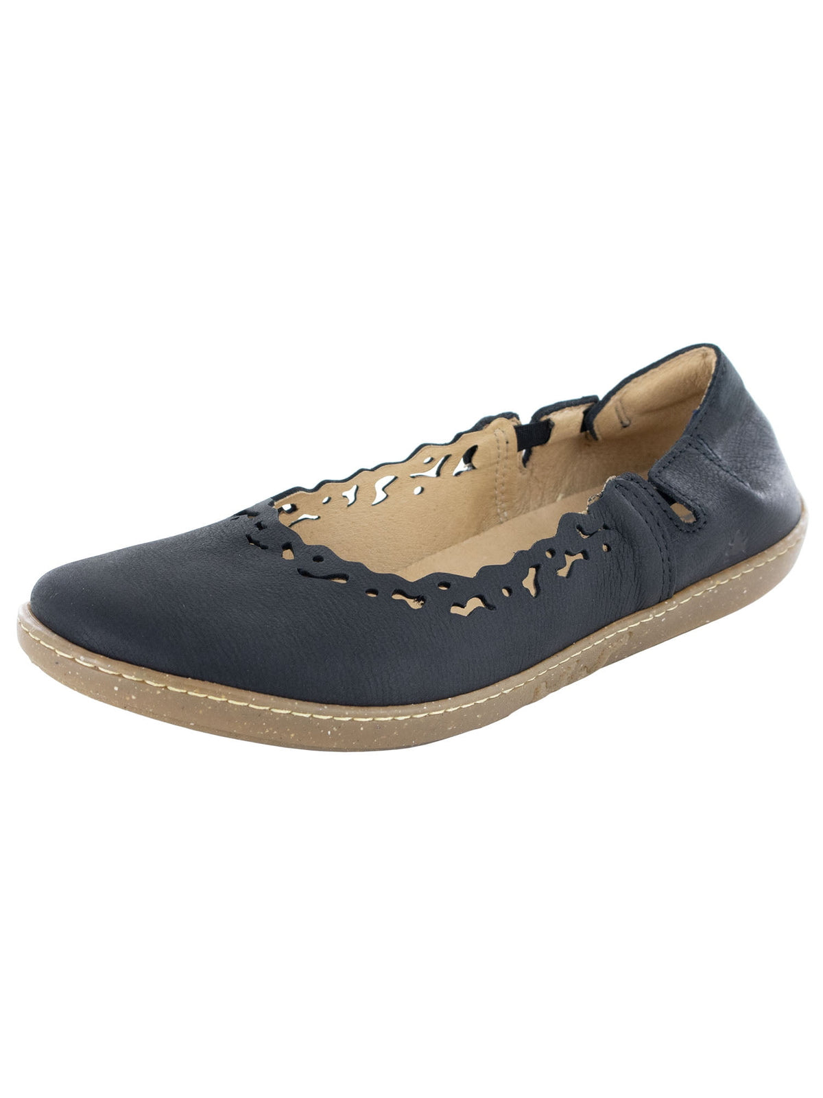 El Naturalista Womens Coral 5308 Ballet Flat Shoes, Black, EU 36 / US 6