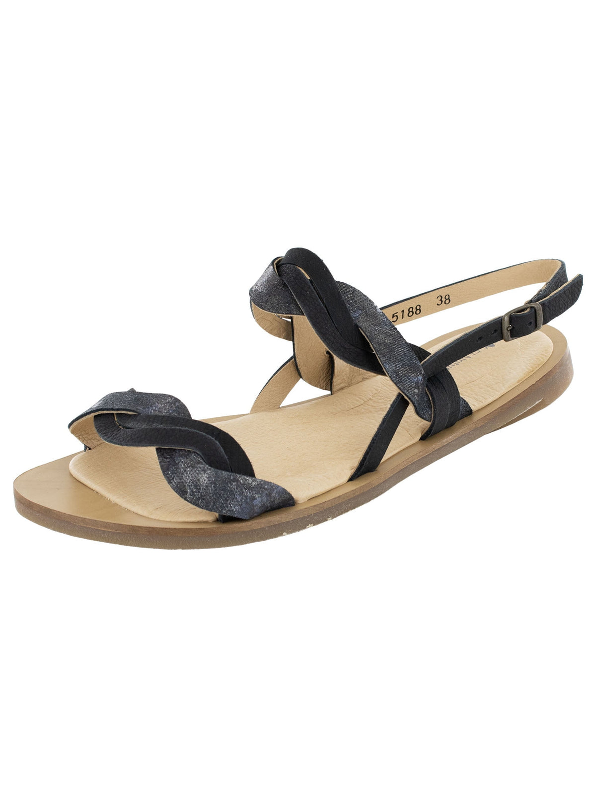 El Naturalista Womens Tulip N5188 Flat Sandal Shoes, Taupe, EU 36 / US 6