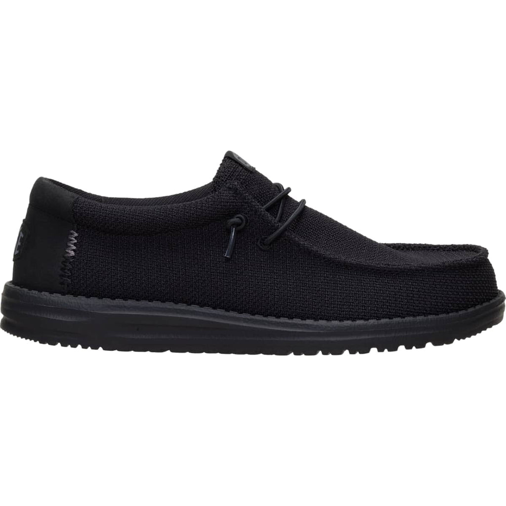 HEYDUDE Men Wally Mesh, Black Mono, 15