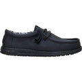 HEYDUDE Men Wally Stretch Canvas, Black, 11