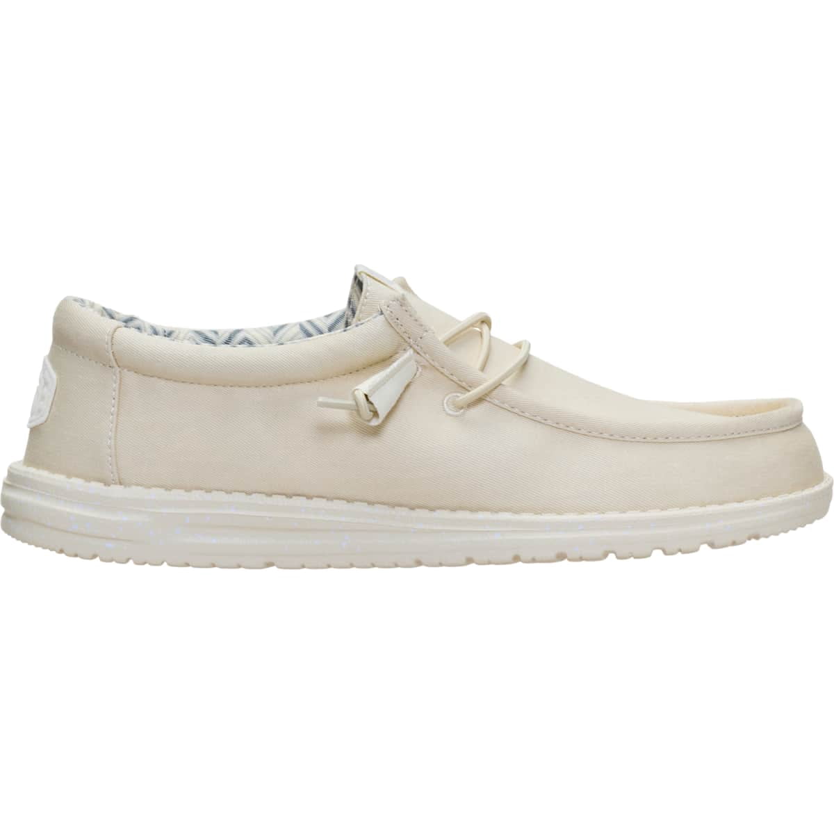 HEYDUDE Men Wally Stretch Canvas, Stone White, 9