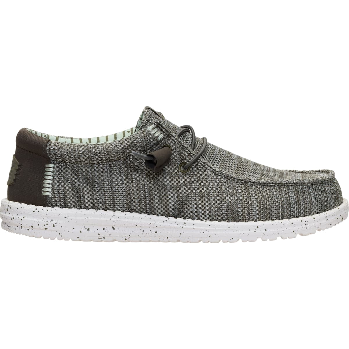 HEYDUDE Wally Stretch Sox, Granite Grey/Black, 11