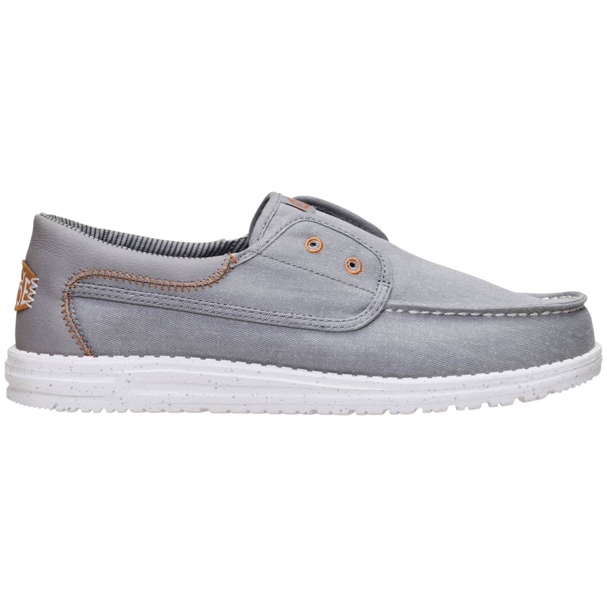 HEYDUDE Men Wally Cru Stretch Canvas, Ensign Blue, 10