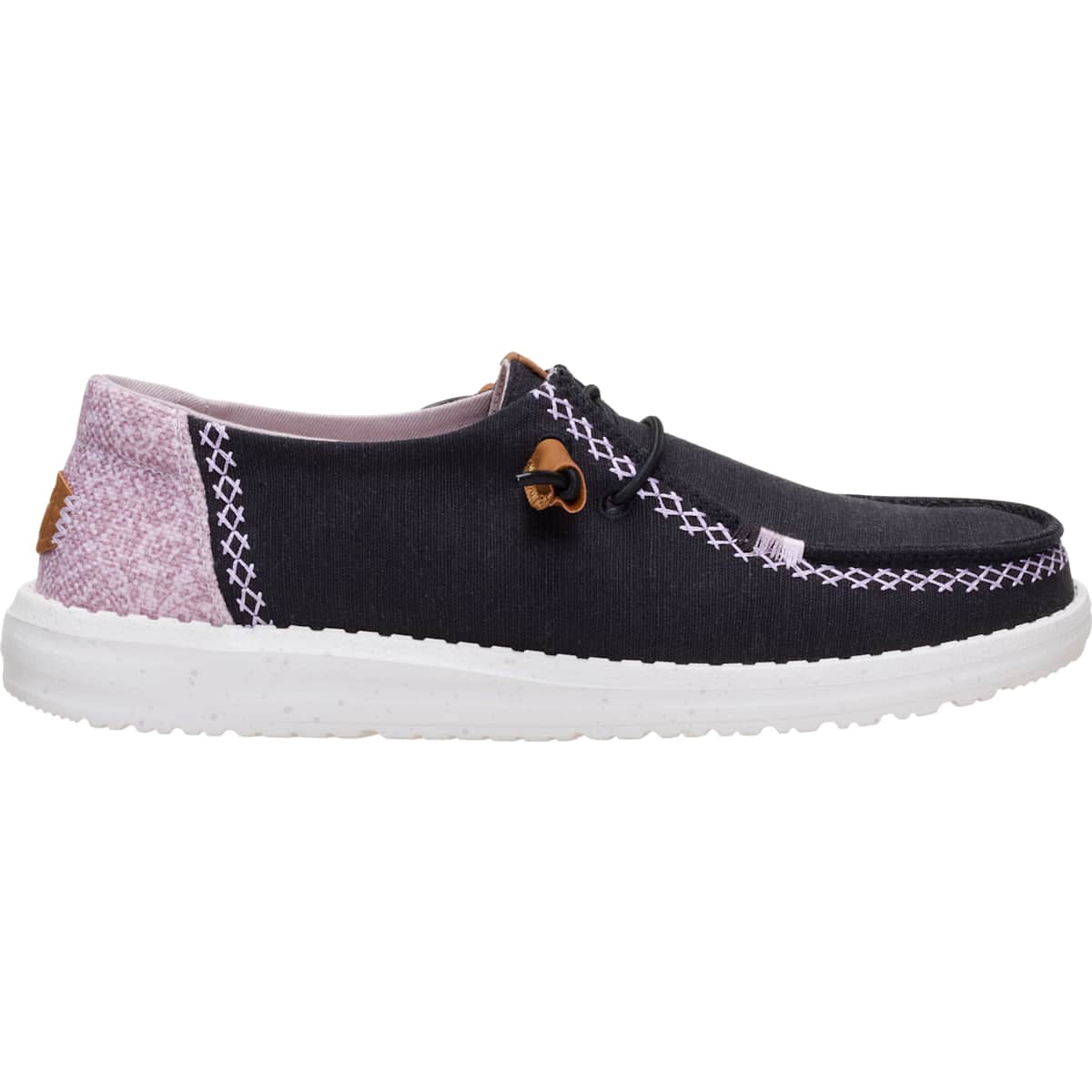 HEYDUDE Women Wendy Boho Butterfly, Black/Purple, 9