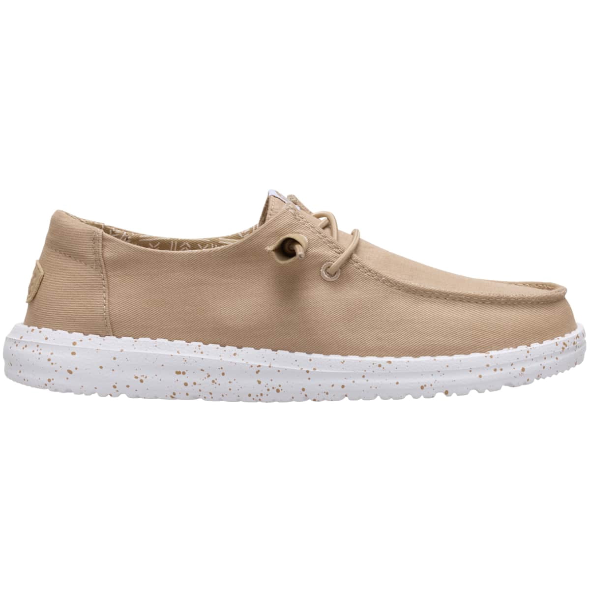 HEYDUDE Women Wendy Stretch Canvas, White, 9