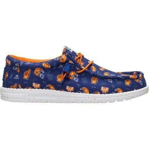 Hey Dude Men's Wally Whataburger Slip On Shoes Blue Orange Size 11
